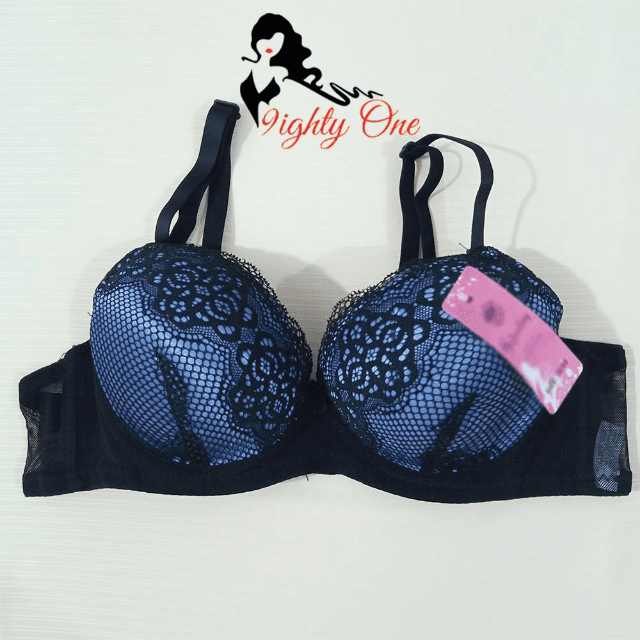 Black Blue BRA & Panty 2p Set
